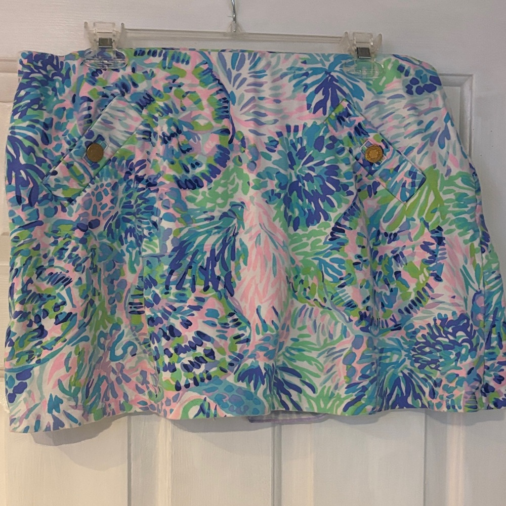 Lilly Pulitzer Multicolor Floral Skirt